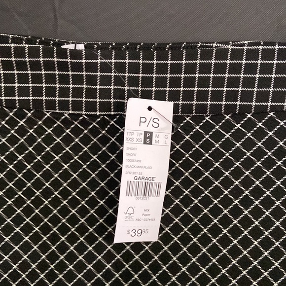 Garage Regina plaid check skort - Picture 4 of 4